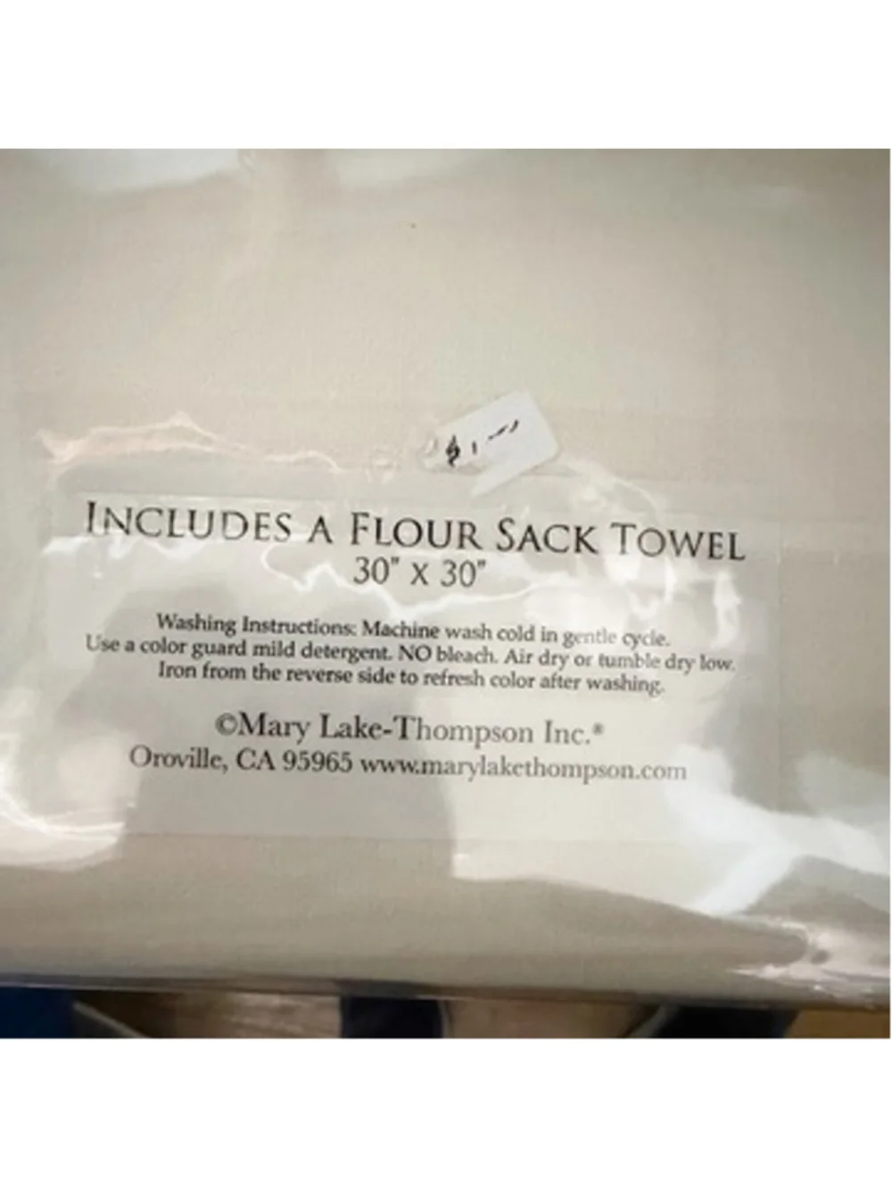 MacKenzie-Childs Queen Bee Dish Towel & Mary Lake Thompson Flour Sack Cotton NWT